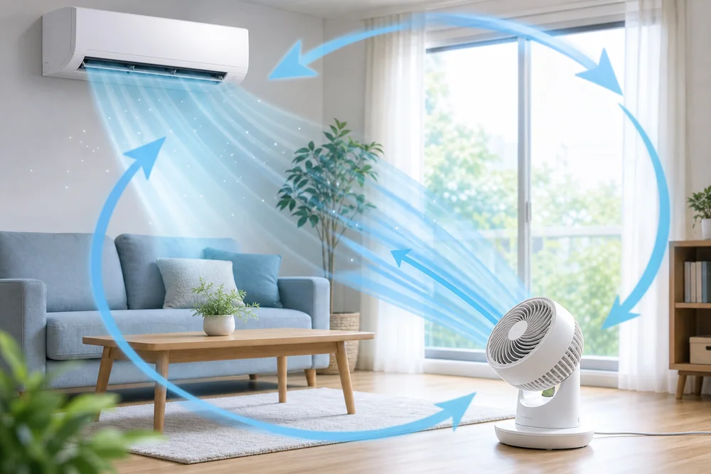 【冷房編】満足度94%！エアコン×サーキュレーター併用は本当に節電になる？
