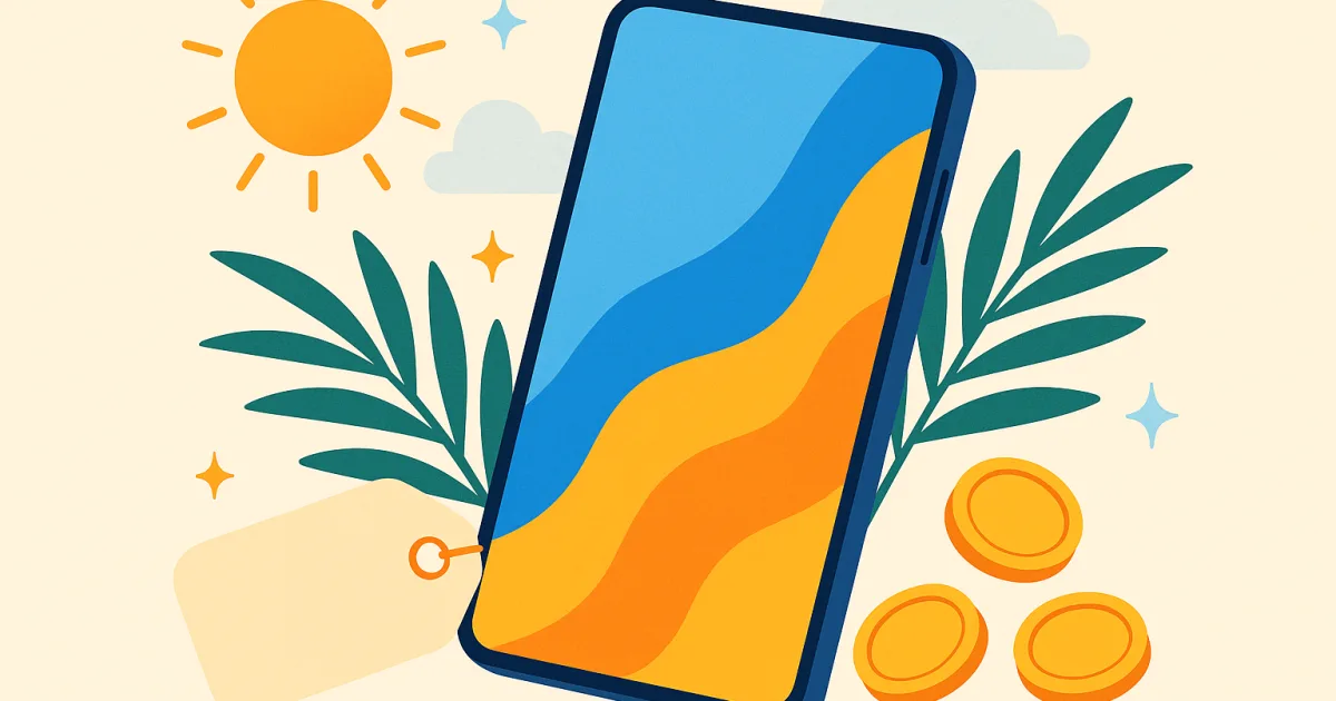 この夏UQモバイルでスマホをお得に購入するイメージ