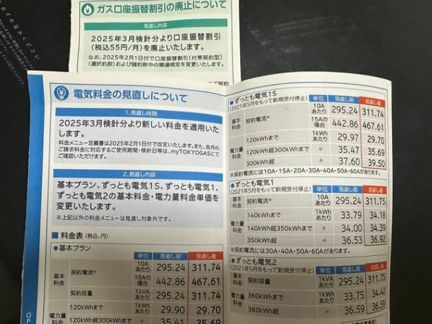東京ガスの電気：値上げで電気代が高くなった