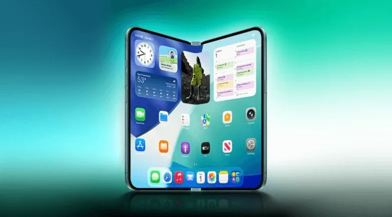 折りたたみiPhoneのイメージ（MacRumors）