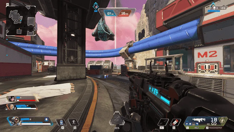ホームルーターでオンラインゲーム（Apex）をプレイしている様子