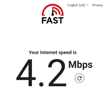 ギガセットWiFi速度測定