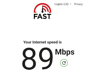 ギガセットWiFi速度測定