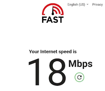 ギガセットWiFi速度測定