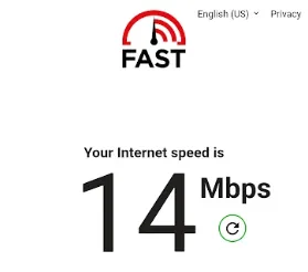 ギガセットWiFi速度測定