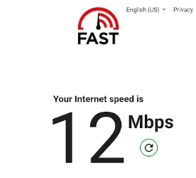 ギガセットWiFi速度測定