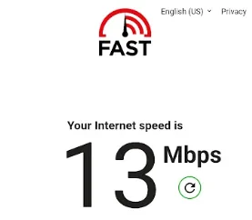 ギガセットWiFi速度測定