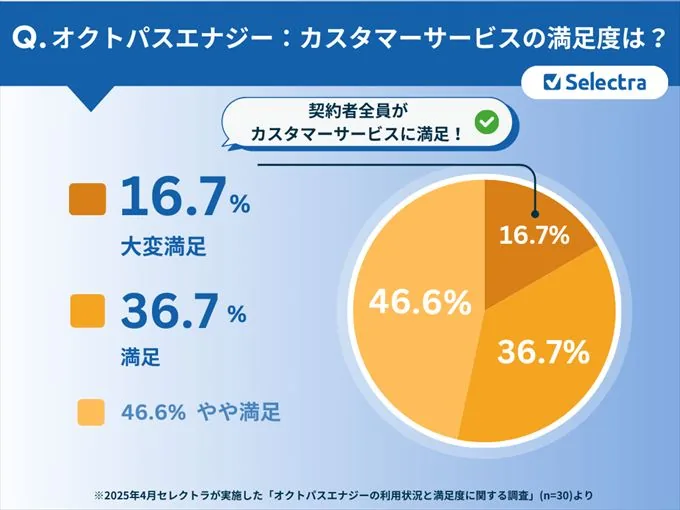 【契約者に聞いた！】オクトパスエナジーのリアルな評判・口コミ：カスタマーサービス・顧客対応が良い