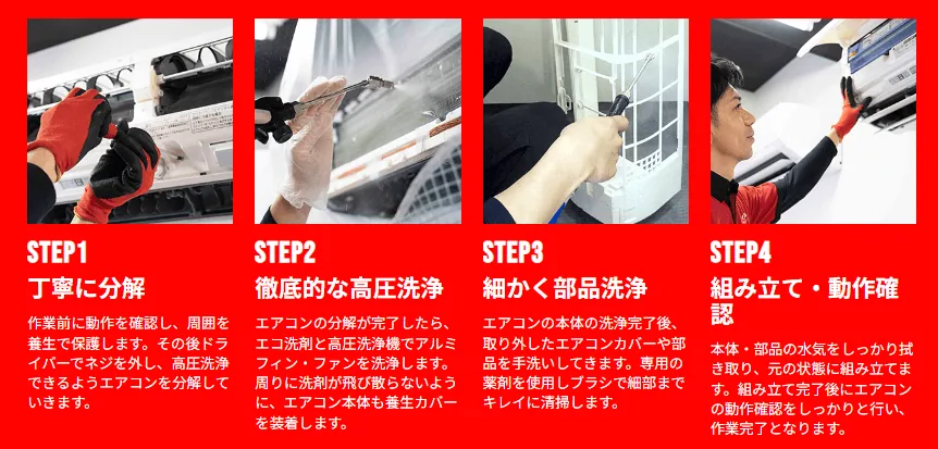 おそうじ革命：エアコンクリーニング・ハウスクリーニングの申し込み手順：利用方法と流れ