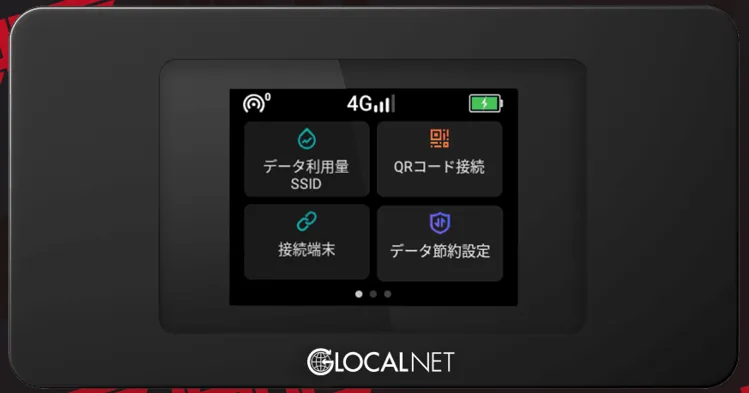 The wifiの端末画像
