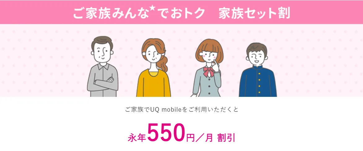 UQモバイル家族セット割