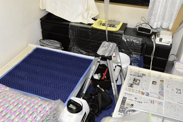 くらしのマーケット エアコンクリーニング 養生のための道具