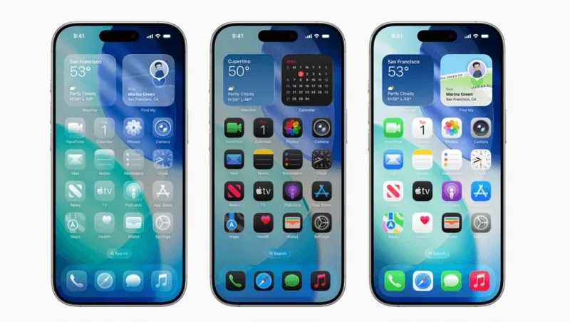 iOS 26のLiquid Glass