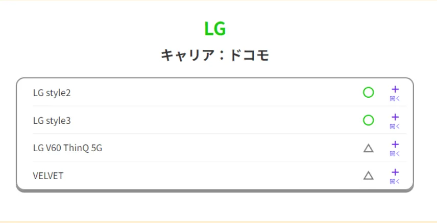 LINEMO動作確認端末